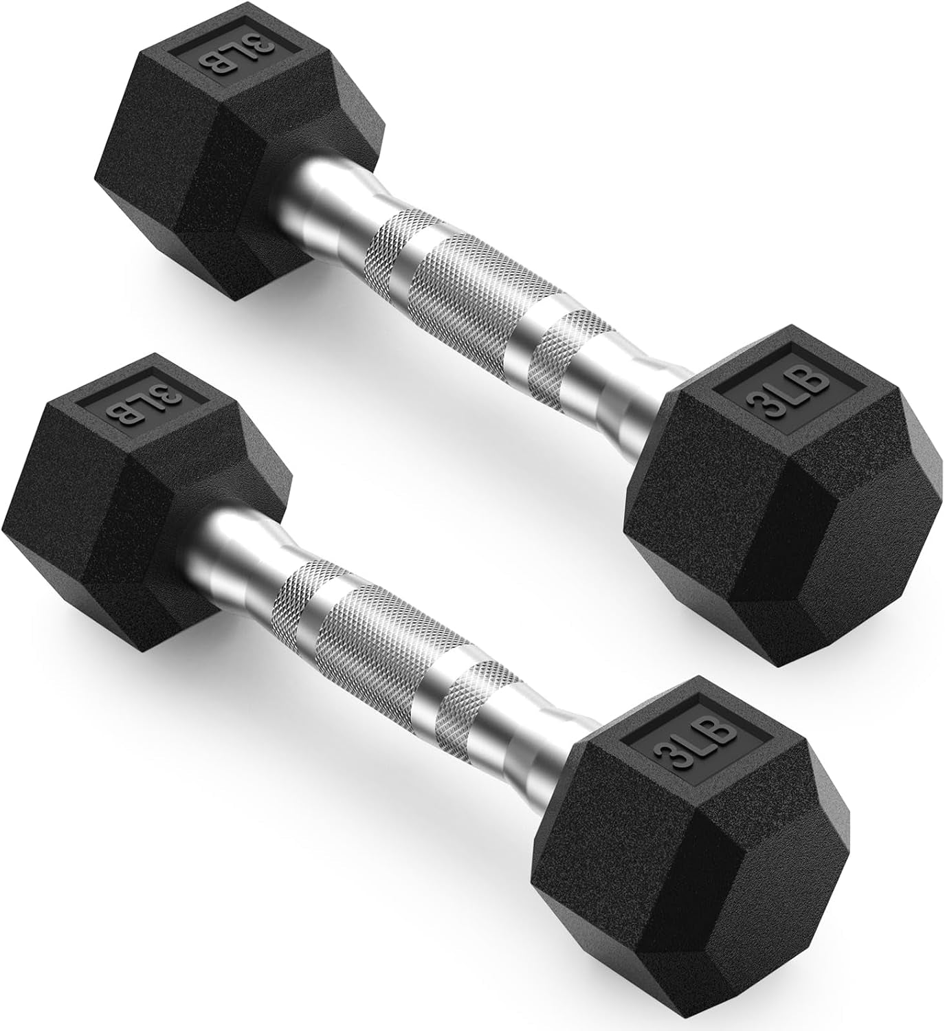 PAPABABE Dumbbells Set Dumbbells Pair, Hand Weights for Women Men at Home, Free Weights Dumbbells Set for Home Gym Equipment, Pesas Mancuernas Para Ejercicios De Hombre Casa.