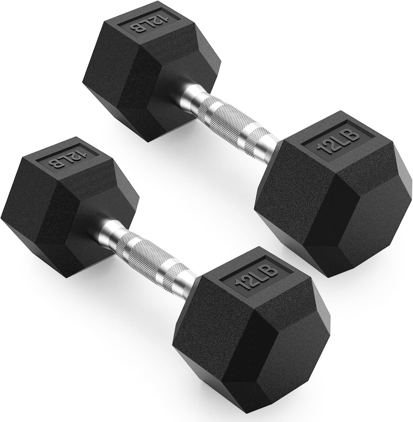 PAPABABE Dumbbells Set Dumbbells Pair, Hand Weights for Women Men at Home, Free Weights Dumbbells Set for Home Gym Equipment, Pesas Mancuernas Para Ejercicios De Hombre Casa.