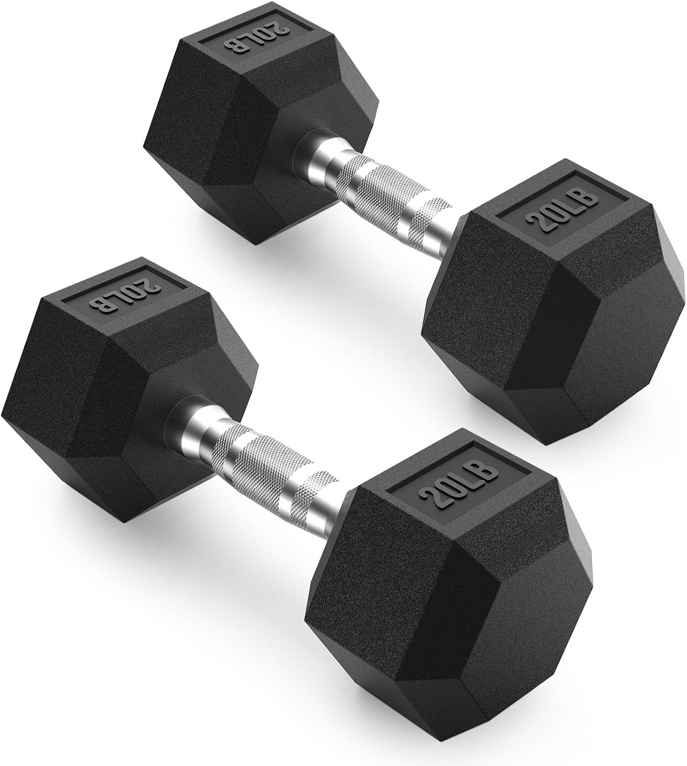 PAPABABE Dumbbells Set Dumbbells Pair, Hand Weights for Women Men at Home, Free Weights Dumbbells Set for Home Gym Equipment, Pesas Mancuernas Para Ejercicios De Hombre Casa.