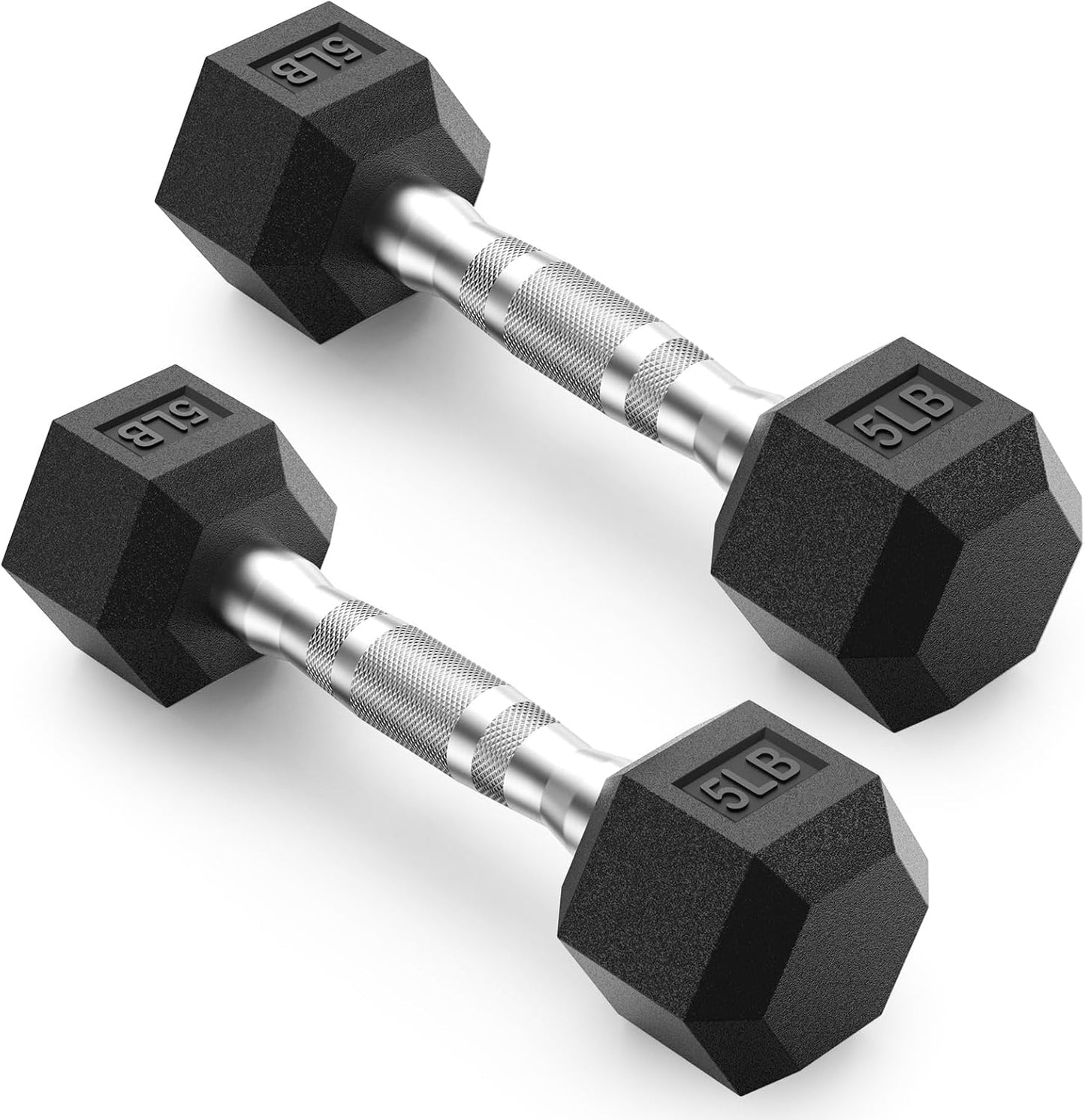 PAPABABE Dumbbells Set Dumbbells Pair, Hand Weights for Women Men at Home, Free Weights Dumbbells Set for Home Gym Equipment, Pesas Mancuernas Para Ejercicios De Hombre Casa.