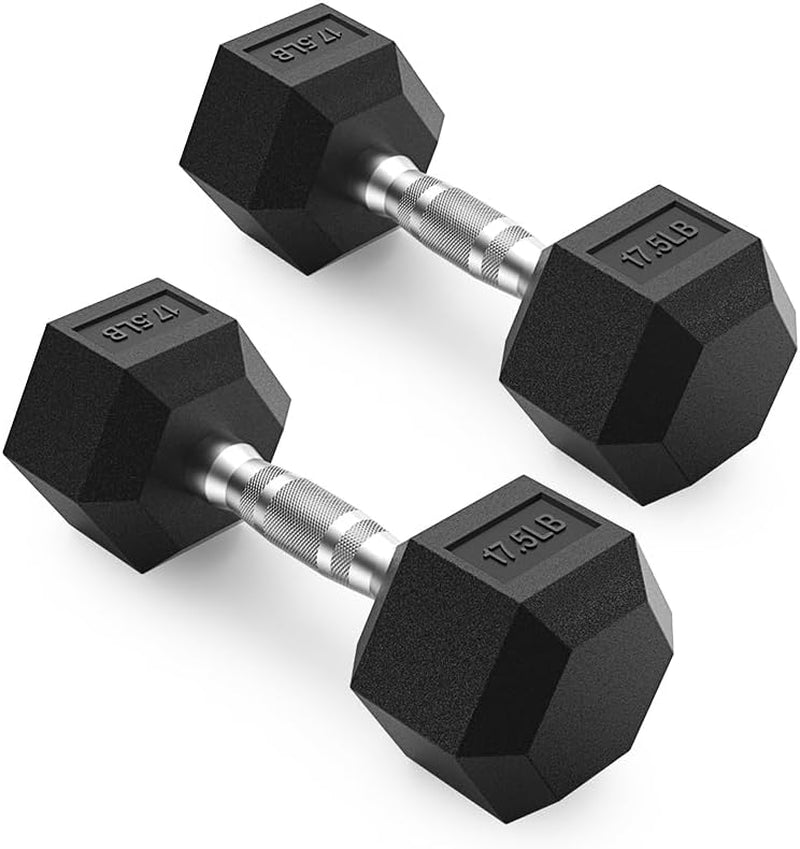 PAPABABE Dumbbells Set Dumbbells Pair, Hand Weights for Women Men at Home, Free Weights Dumbbells Set for Home Gym Equipment, Pesas Mancuernas Para Ejercicios De Hombre Casa.
