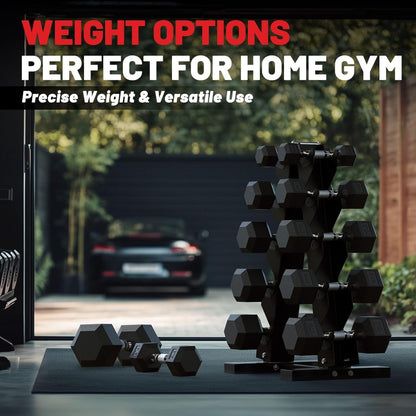 PAPABABE Dumbbells Set Dumbbells Pair, Hand Weights for Women Men at Home, Free Weights Dumbbells Set for Home Gym Equipment, Pesas Mancuernas Para Ejercicios De Hombre Casa.