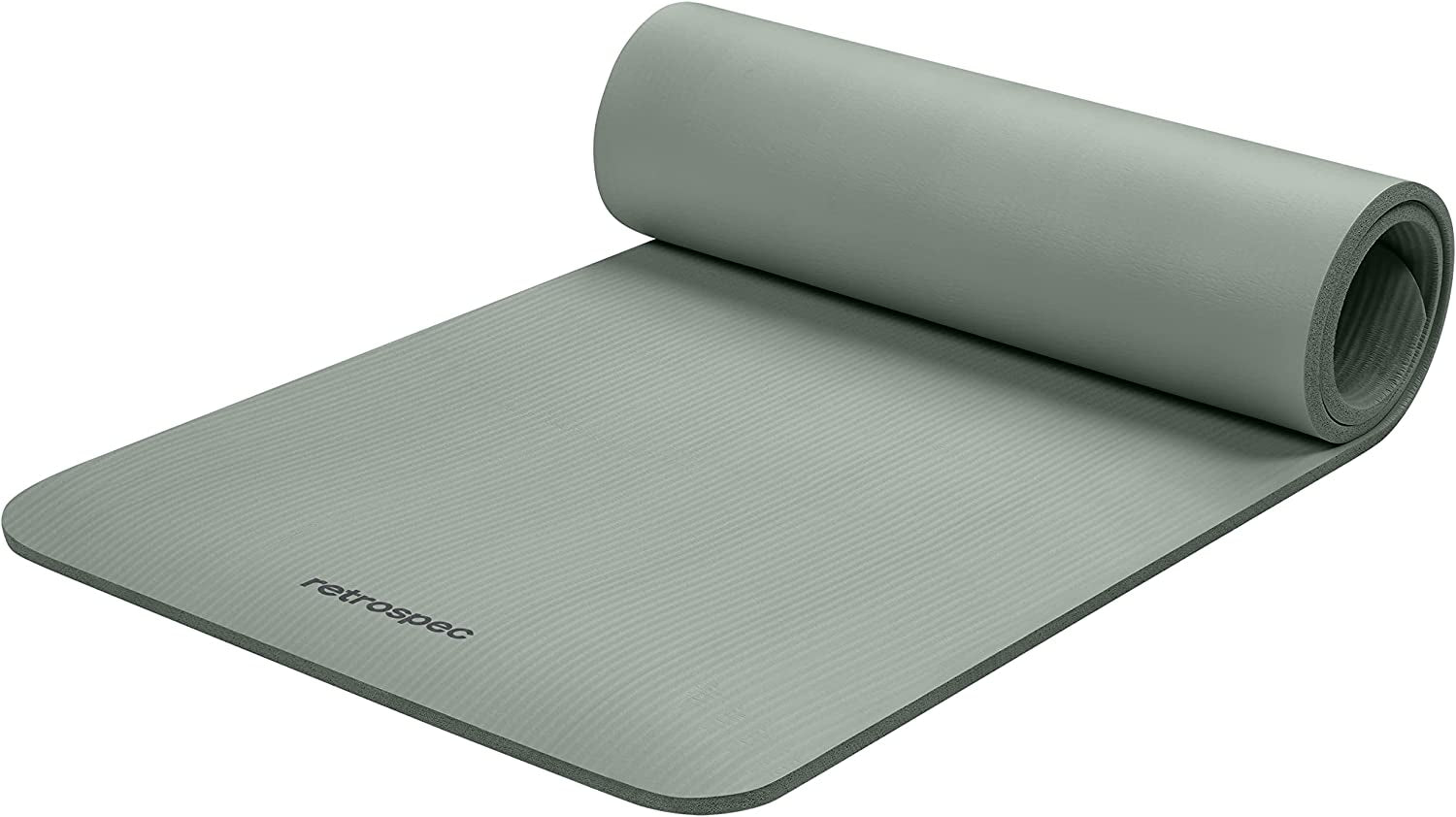 Retrospec Solana Yoga Mat 1/2" Thick W/Nylon Strap for Men & Women - Non Slip Exercise Mat for Yoga, Pilates, Stretching, Floor & Fitness Workouts