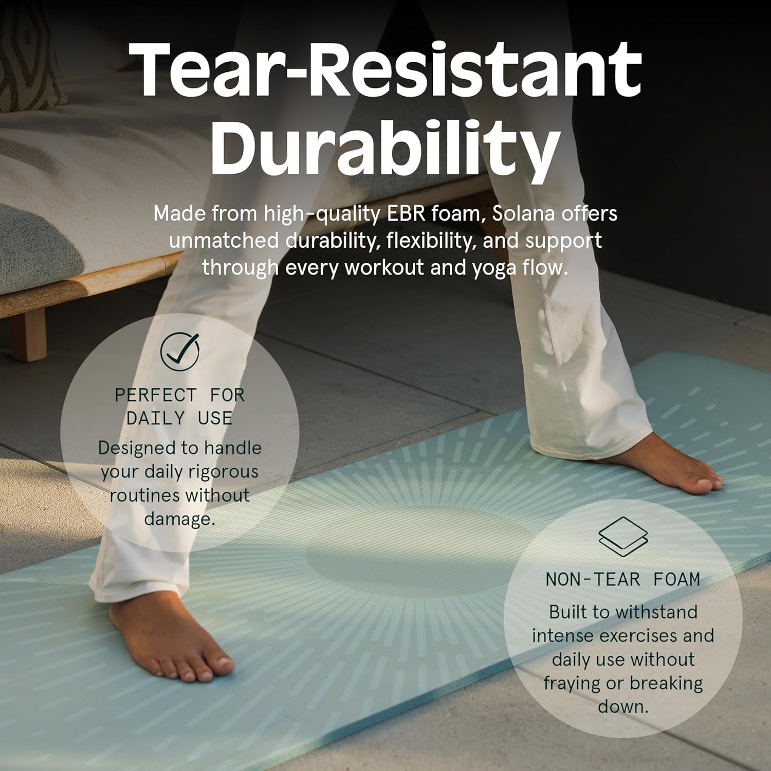 Retrospec Solana Yoga Mat 1/2" Thick W/Nylon Strap for Men & Women - Non Slip Exercise Mat for Yoga, Pilates, Stretching, Floor & Fitness Workouts