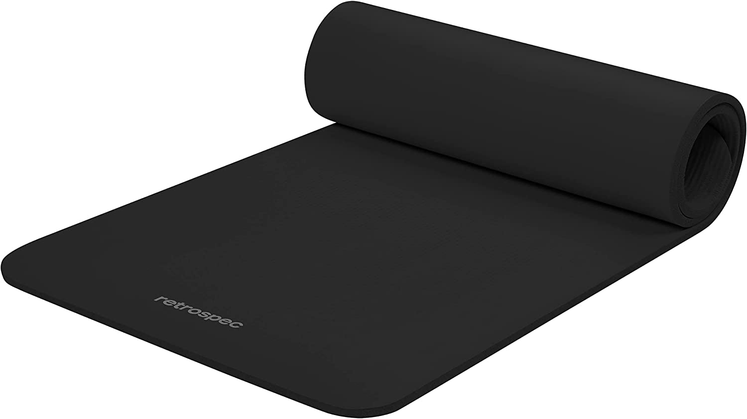 Retrospec Solana Yoga Mat 1/2" Thick W/Nylon Strap for Men & Women - Non Slip Exercise Mat for Yoga, Pilates, Stretching, Floor & Fitness Workouts