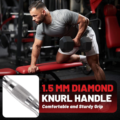 PAPABABE Dumbbells Set Dumbbells Pair, Hand Weights for Women Men at Home, Free Weights Dumbbells Set for Home Gym Equipment, Pesas Mancuernas Para Ejercicios De Hombre Casa.